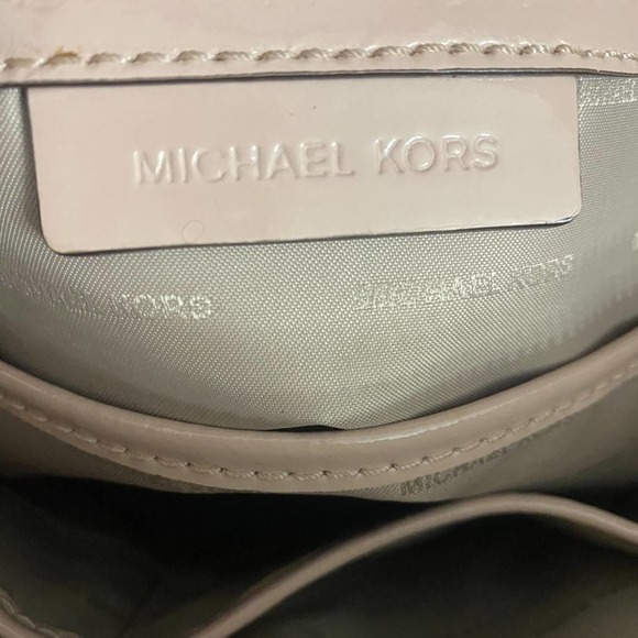 Michael Kors Blush Patent Leather Mercer Chain Dome Satchel - Picture 11 of 13